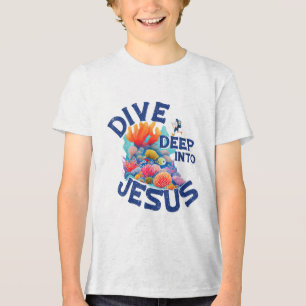 Camiseta Triblenda Inmersión Profunda En Jesús Vbs Buceo Cristiano Sc
