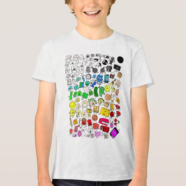 Camiseta Triblenda Insanidad Inanimada De Bfdi Todos Los Caracteres _ (Anverso)