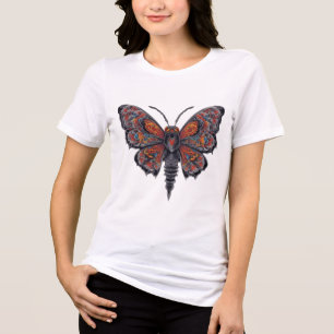 Camiseta Triblenda insecto de polilla colorida