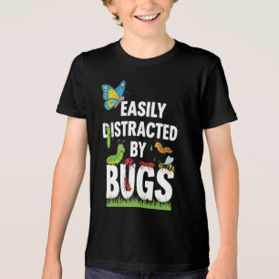 Camiseta Triblenda Insectos Bichos Divertidos Fácilmente Distraídos P