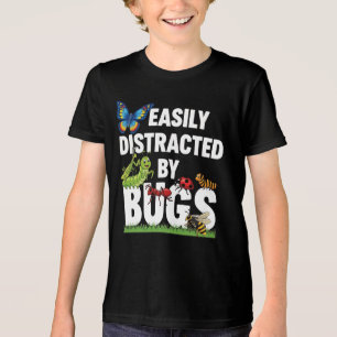 Camiseta Triblenda Insectos Bichos Divertidos Fácilmente Distraídos P