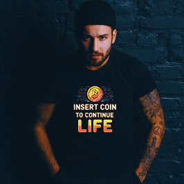 Camiseta Triblenda Insertar moneda para continuar el juego retro de v