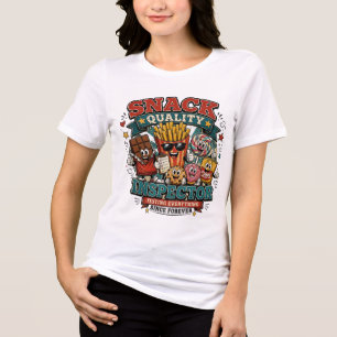 Camiseta Triblenda Inspector de Calidad de Snacks Retro Dibujos Anima