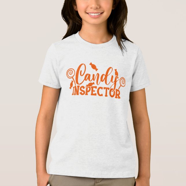 Camiseta Triblenda Inspector de velas de Halloween (Anverso)