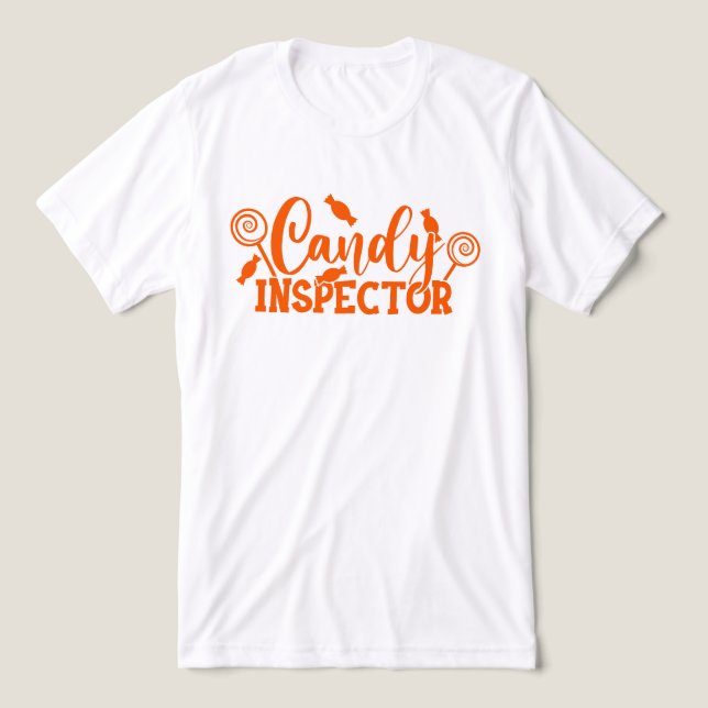 Camiseta Triblenda Inspector de velas de Halloween (Diseño delantero )