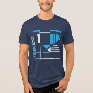 Camiseta Triblenda Inspirado en MCM geométrico de Arte del Suroeste G