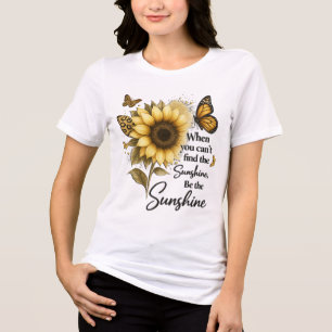 Camiseta Triblenda inspirador Sé el sol/Girasol