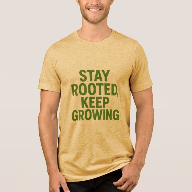 Camiseta Triblenda Inspirational Nature Design for Growth & Strength (Anverso)