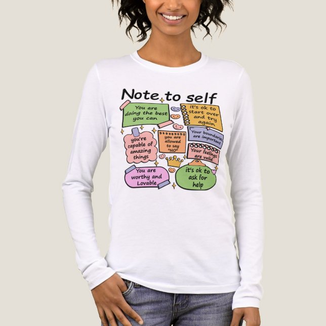 Camiseta Triblenda Inspirational Note To Self (Anverso)