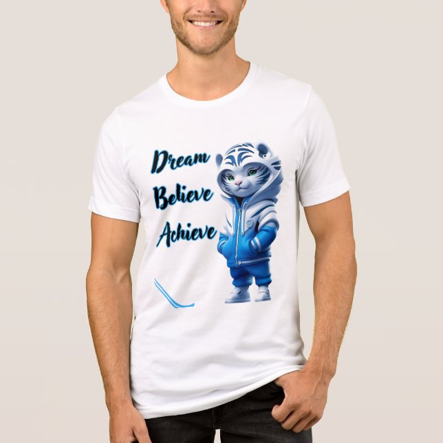 Camiseta Triblenda  Inspirational Quote Tee for Men & Women, Casual  (Anverso)