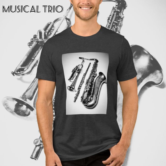 Camiseta Triblenda Instrumentos musicales triunfan sobre el saxofón (Subido por el creador)
