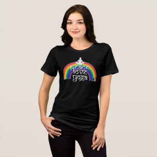 Camiseta Triblenda Intenciones de Arcoíris de Yoga Amor Paz