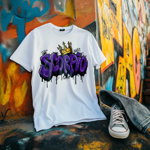 Camiseta Triblenda Intenso aerógrafo de graffiti zodiaco Scorpio con 