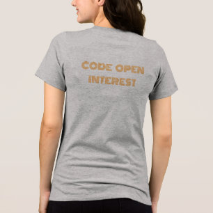 Camiseta Triblenda Interés de apertura de código