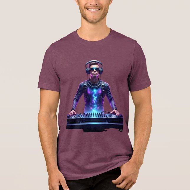 Camiseta Triblenda Intergalactic DJ – Cosmic Beats T-Shirt (Anverso)