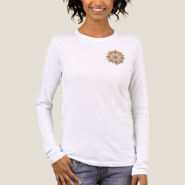 Camiseta Triblenda Intricate Mandala Floral Brown Tones Art