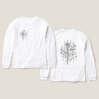 Camiseta Triblenda Intrincado sigilismo ciberpunk arte lineal gótico
