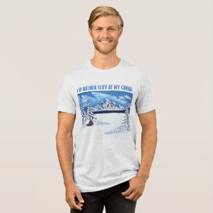 Camiseta Triblenda Invierno Maravilla Hombre Fleck Tri-Blend