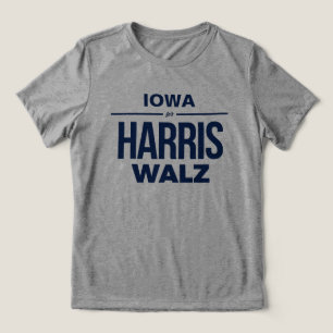 Camiseta Triblenda Iowa para Harris Walz