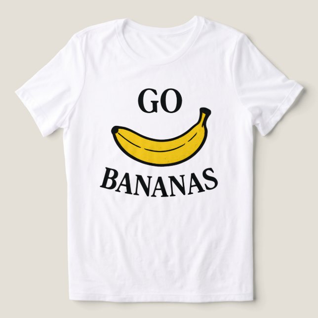 Camiseta Triblenda Ir bananas (Diseño delantero )
