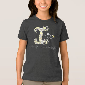 Camiseta Triblenda Iris chicas que llamo significa 'monograma tee'