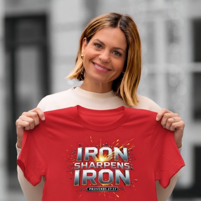 Camiseta Triblenda Iron Sharpens Iron (Candace Cameron Bure)