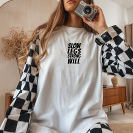 Camiseta Triblenda Ironía de chica en bicicleta negro