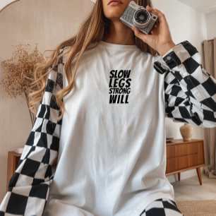 Camiseta Triblenda Ironía de chica en bicicleta negro