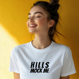 Camiseta Triblenda Ironía de chica en bicicleta negro