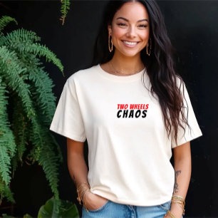 Camiseta Triblenda Ironía de chica en bicicleta negro