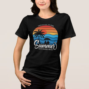 Camiseta Triblenda Isla del Paraíso Playa Santa Mónica-35307
