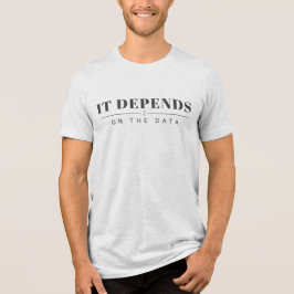 Camiseta Triblenda It Depends on the Data Graphic Tee - Light