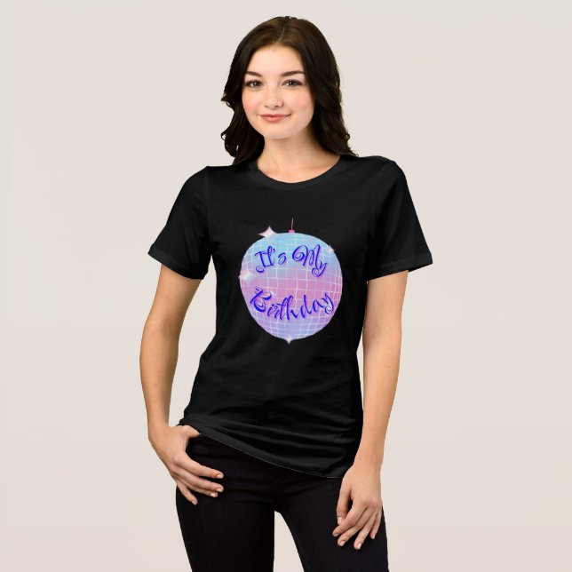 Camiseta Triblenda It's my birthday! Glass sphere design (Anverso Completo)