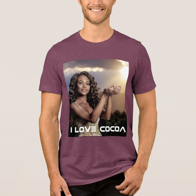 CAMISETA TRIBLENDA IVORY COAST - I LOVE COCOA (Anverso)