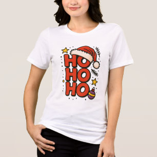 Camiseta Triblenda ¡JA JA JA! La risa de Santa y la entrega de regalo