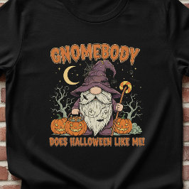 Camiseta Triblenda Jack-O’-Lantern Gnome Halloween Shirt –Cute Spooky