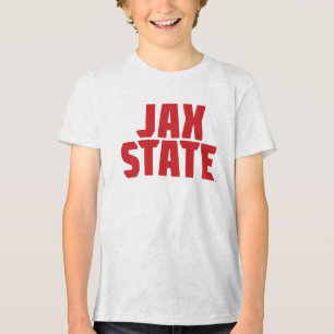 Camiseta Triblenda Jacksonville State University JAX STATE Bold Red