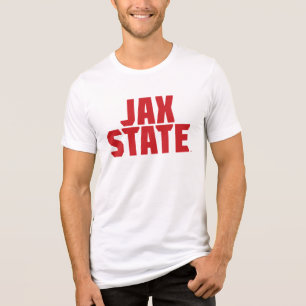 Camiseta Triblenda Jacksonville State University JAX STATE Bold Red