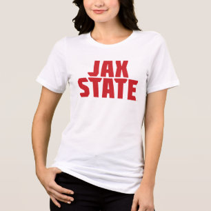 Camiseta Triblenda Jacksonville State University JAX STATE Bold Red