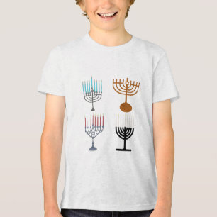 Camiseta Triblenda Janucá Judaísmo Judío Religión