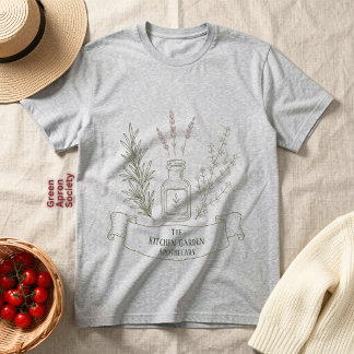 Camiseta Triblenda Jardín de Cocina Botánica Herbal | Apotecario 
