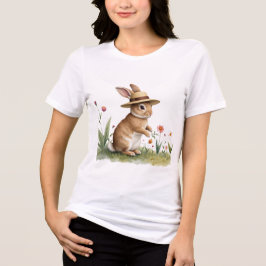 Camiseta Triblenda jardín del conejo de Pascua