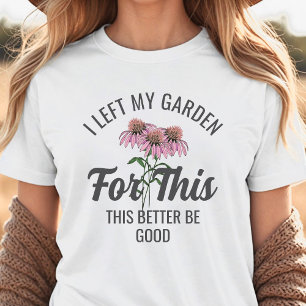 Camiseta Triblenda Jardín moderno Ilustracion de flores de los hongos