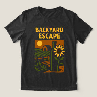 Camiseta Triblenda Jardinería de escape en el patio trasero y regalo