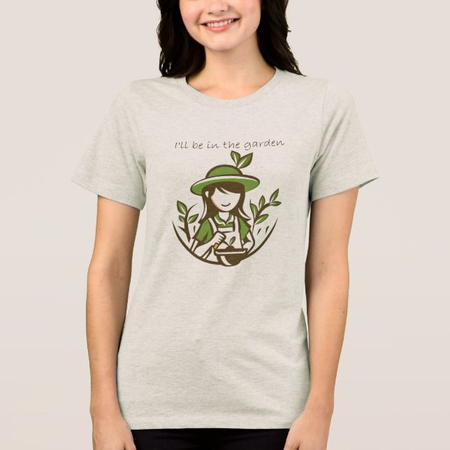 Camiseta Triblenda Jardines Cute Gardening Cita Jardines (Anverso)