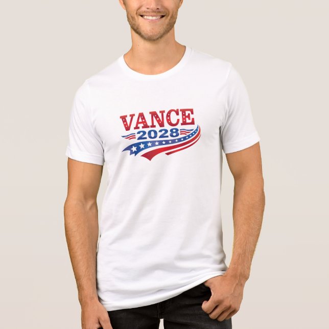 Camiseta Triblenda JD Vance President 2028 (Anverso)