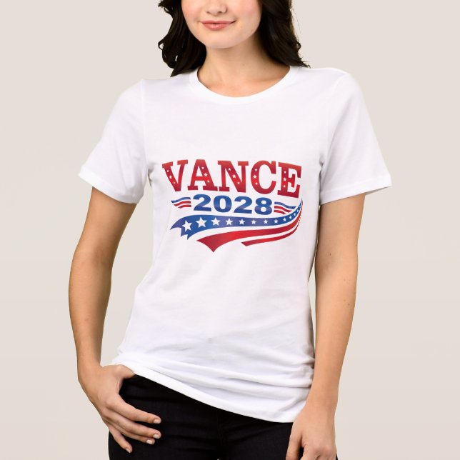 Camiseta Triblenda JD Vance Presidente 2028 (Anverso)