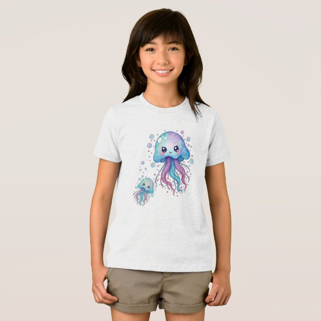 Camiseta Triblenda Jellyfish Cute Kawaii ( Anverso Completo)