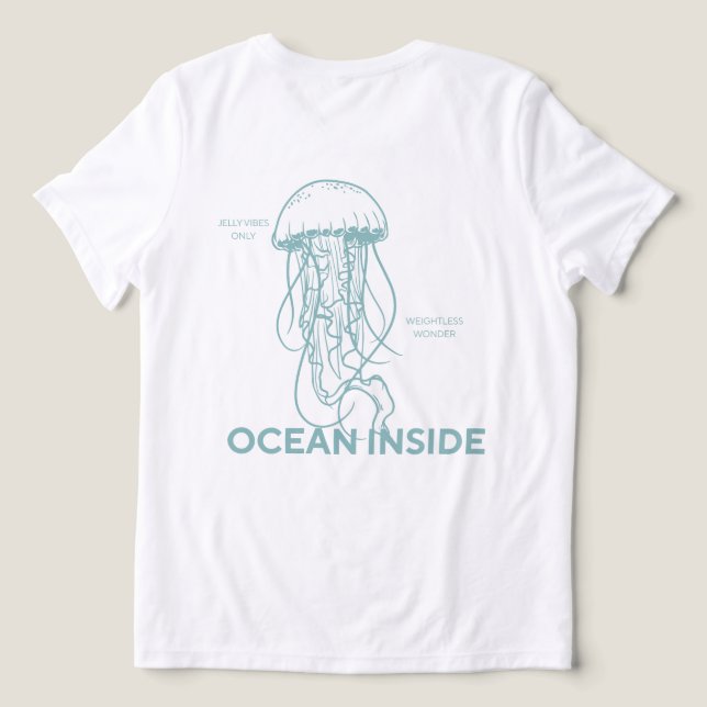 Camiseta Triblenda Jellyfish Ocean Vibes (Diseño Reverso )