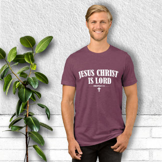 Camiseta Triblenda Jesucristo es el Señor Cristiano